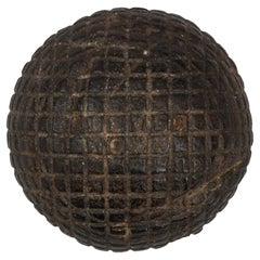 Antique Silver Town Golf Ball