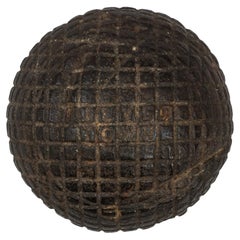 Antique Silver Town Golf Ball