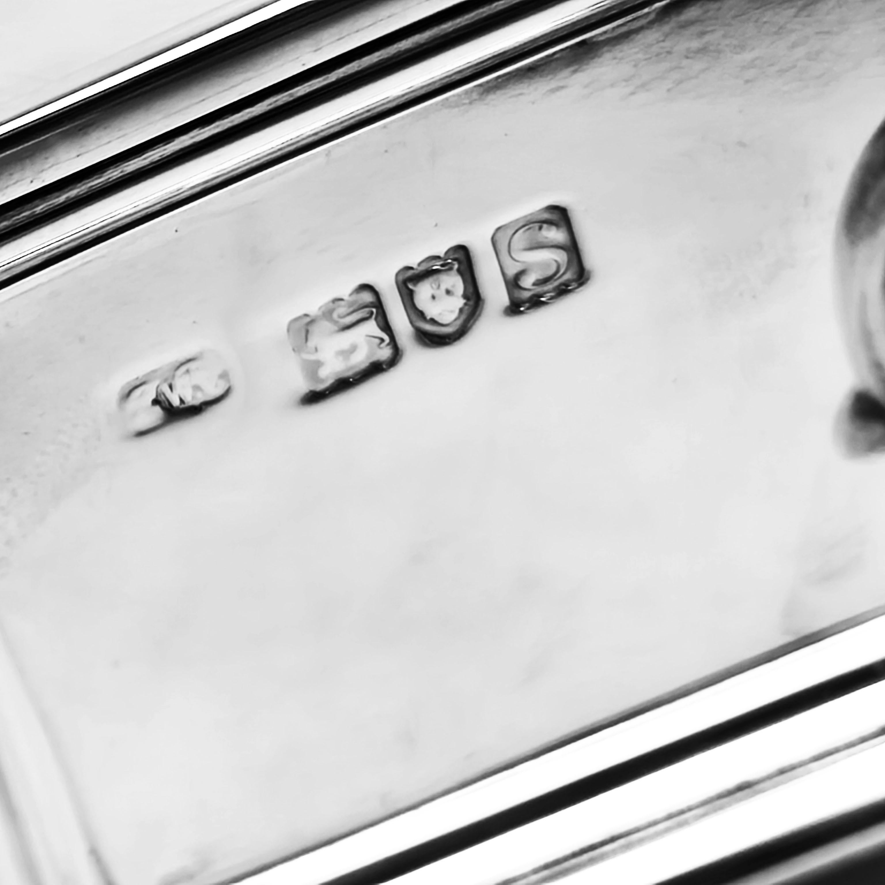 Antico calamaio del Tesoro in argento / Desk Tidy 1913 di Harrods Stores Ltd in vendita 1
