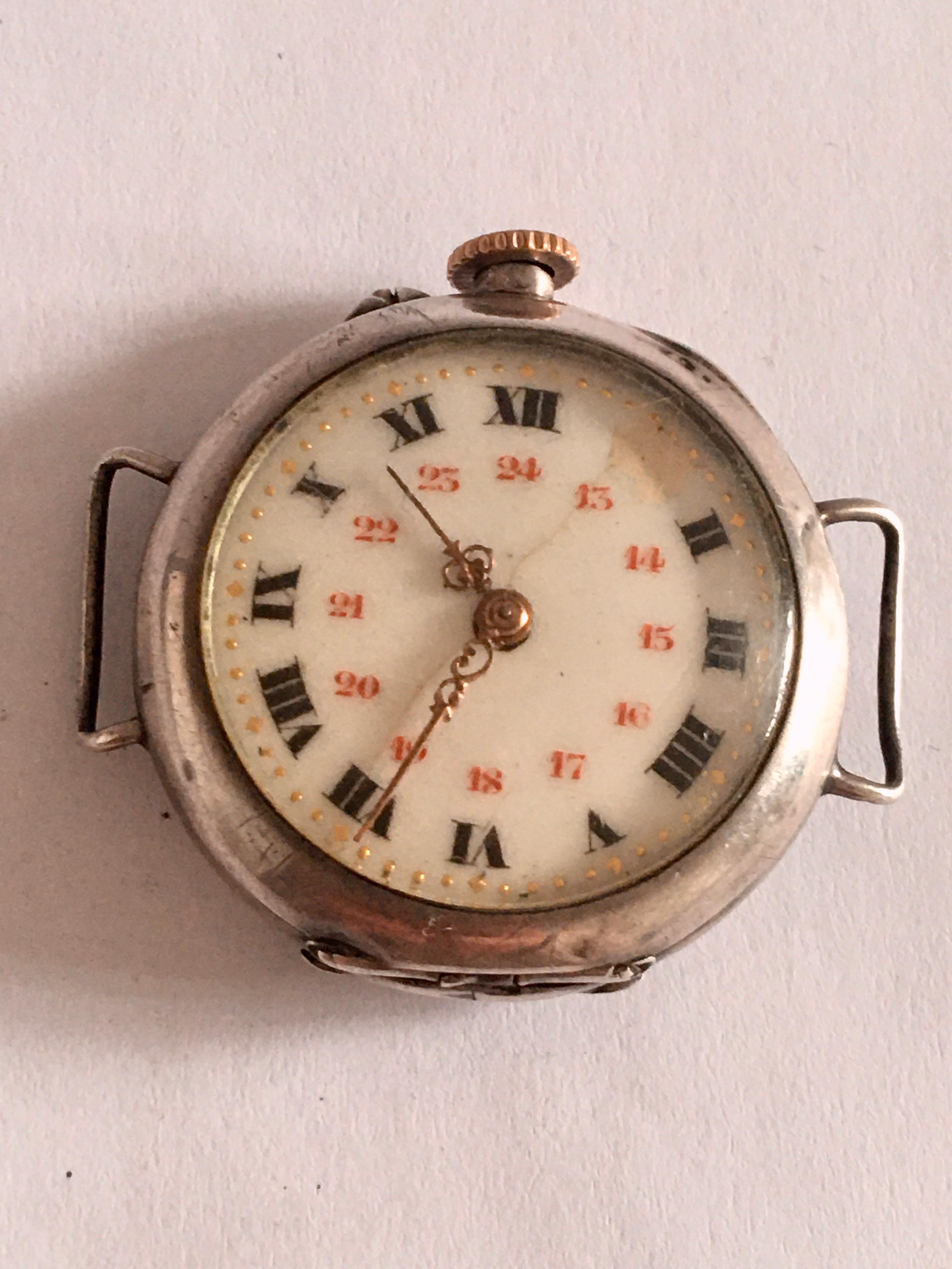 Antique Silver Trench Watch 8