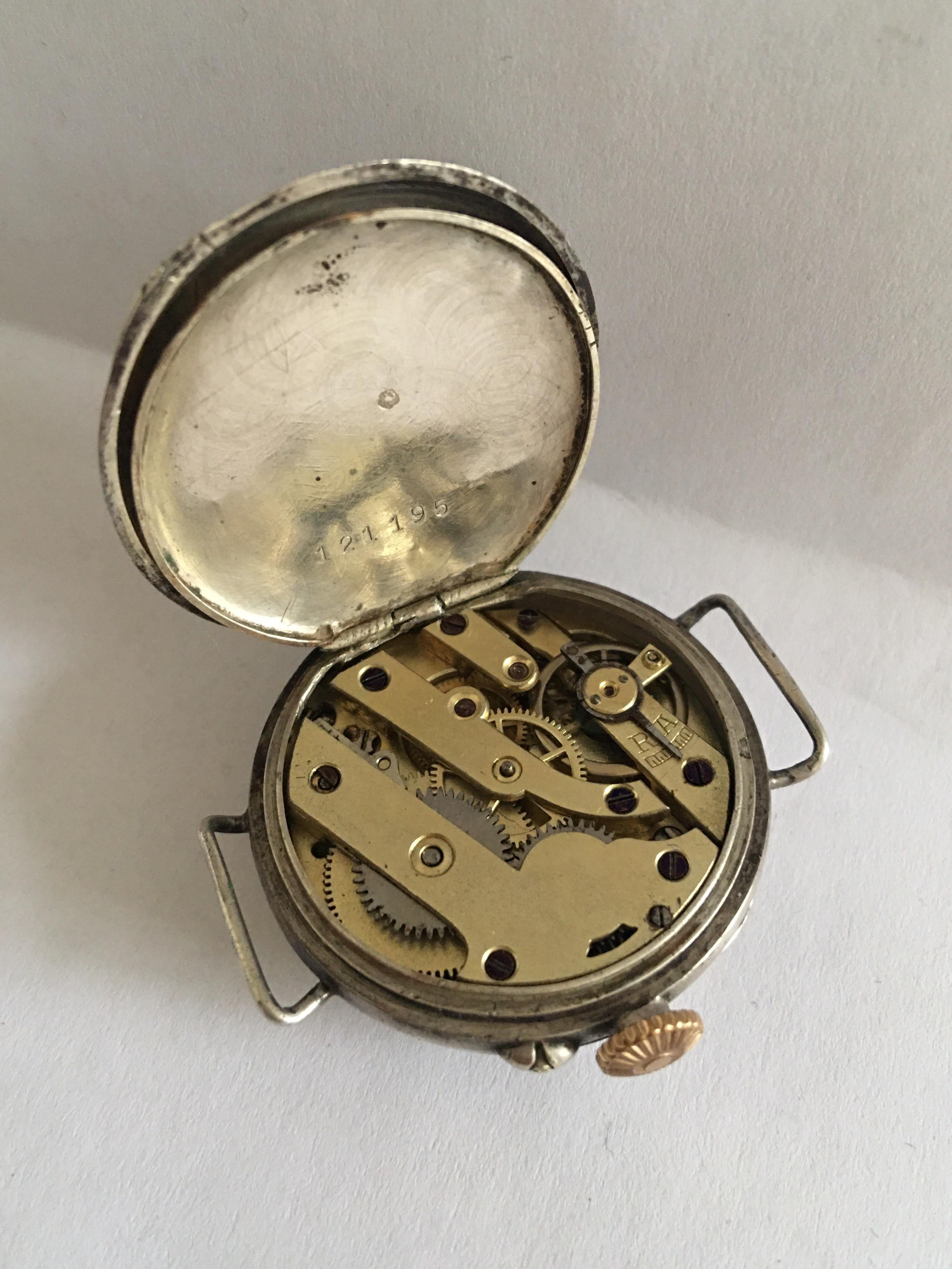 Women's Antique Silver Trench Watch