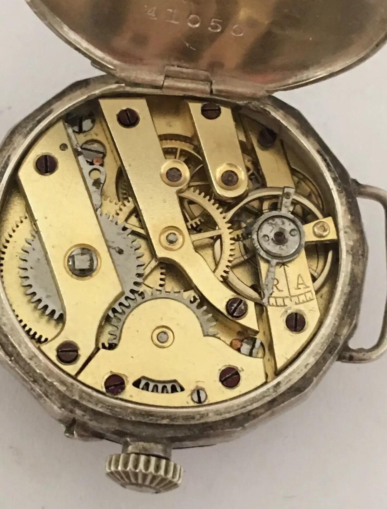 Antique Silver Trench Watch 1