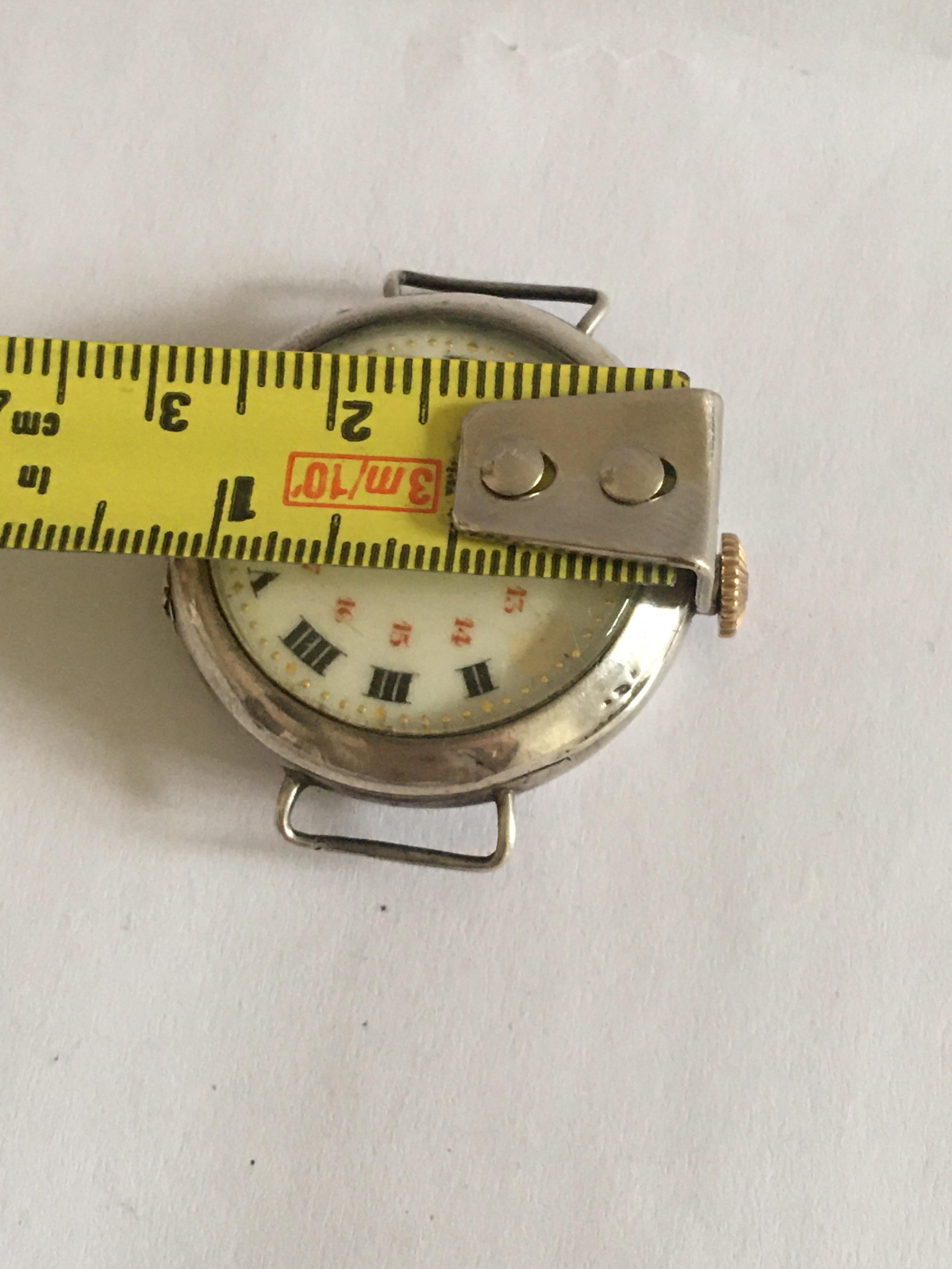 Antique Silver Trench Watch 3