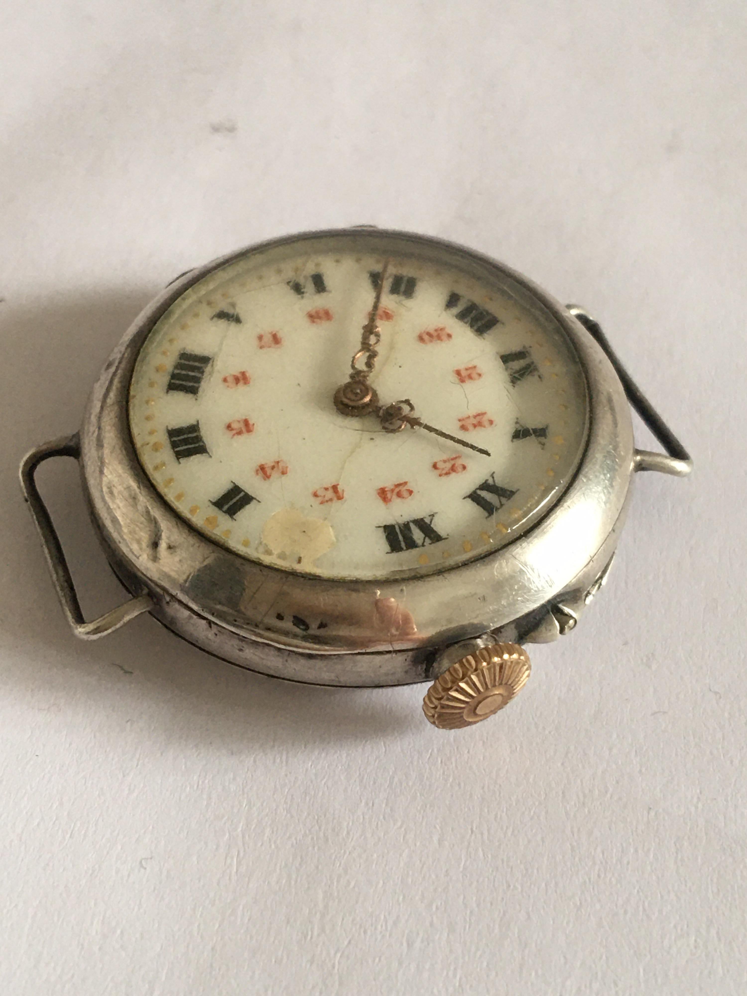 Antique Silver Trench Watch 4