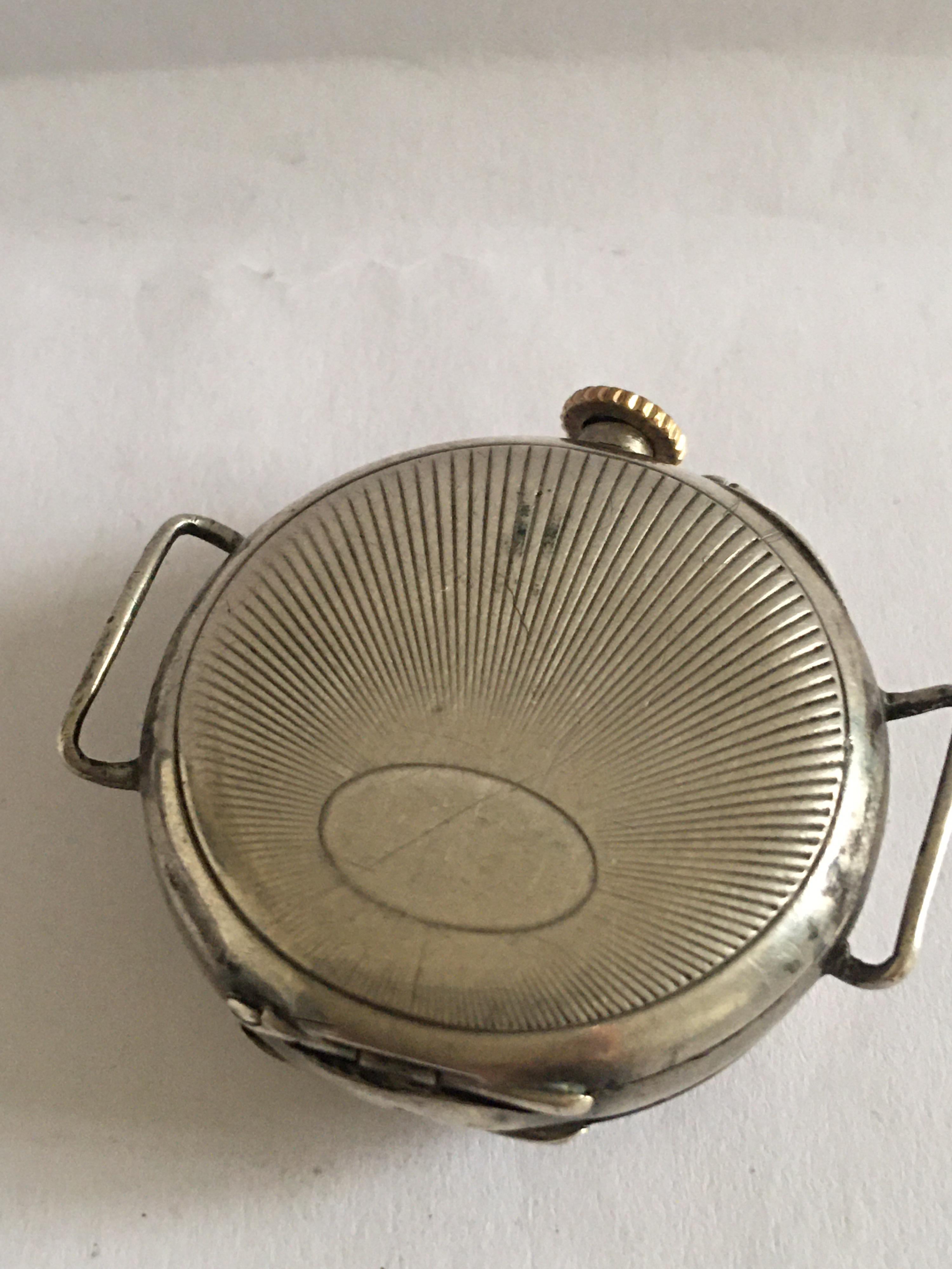 Antique Silver Trench Watch 5