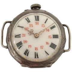 Antique Silver Trench Watch