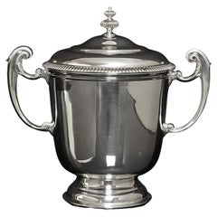 Antique Silver Trophy Cup & Cover, 1915