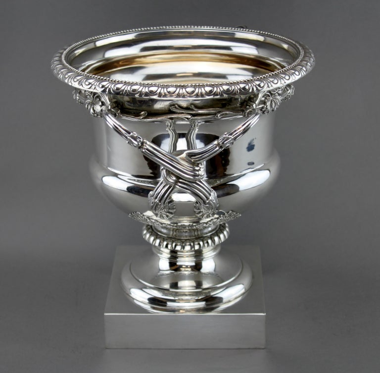 Antique Silver Warwick Vase, Silver, Walker and Hall, U.K, 1906 For