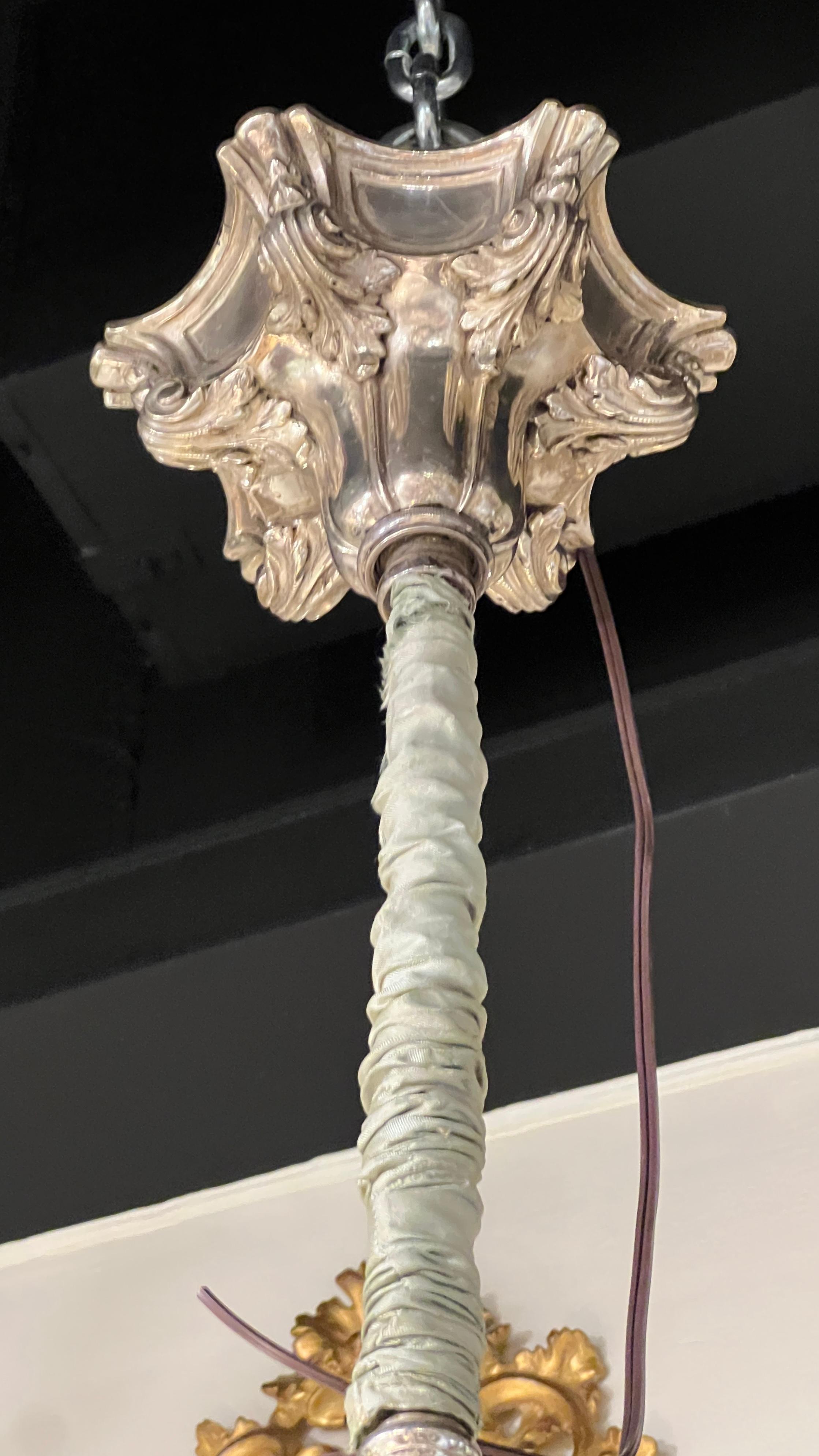 Néoclassique Lustre ancien à 6 lumières attribué à Edward Caldwell en vente