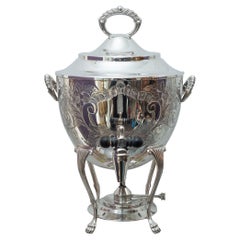 Samovar / Boisson en métal argenté antique