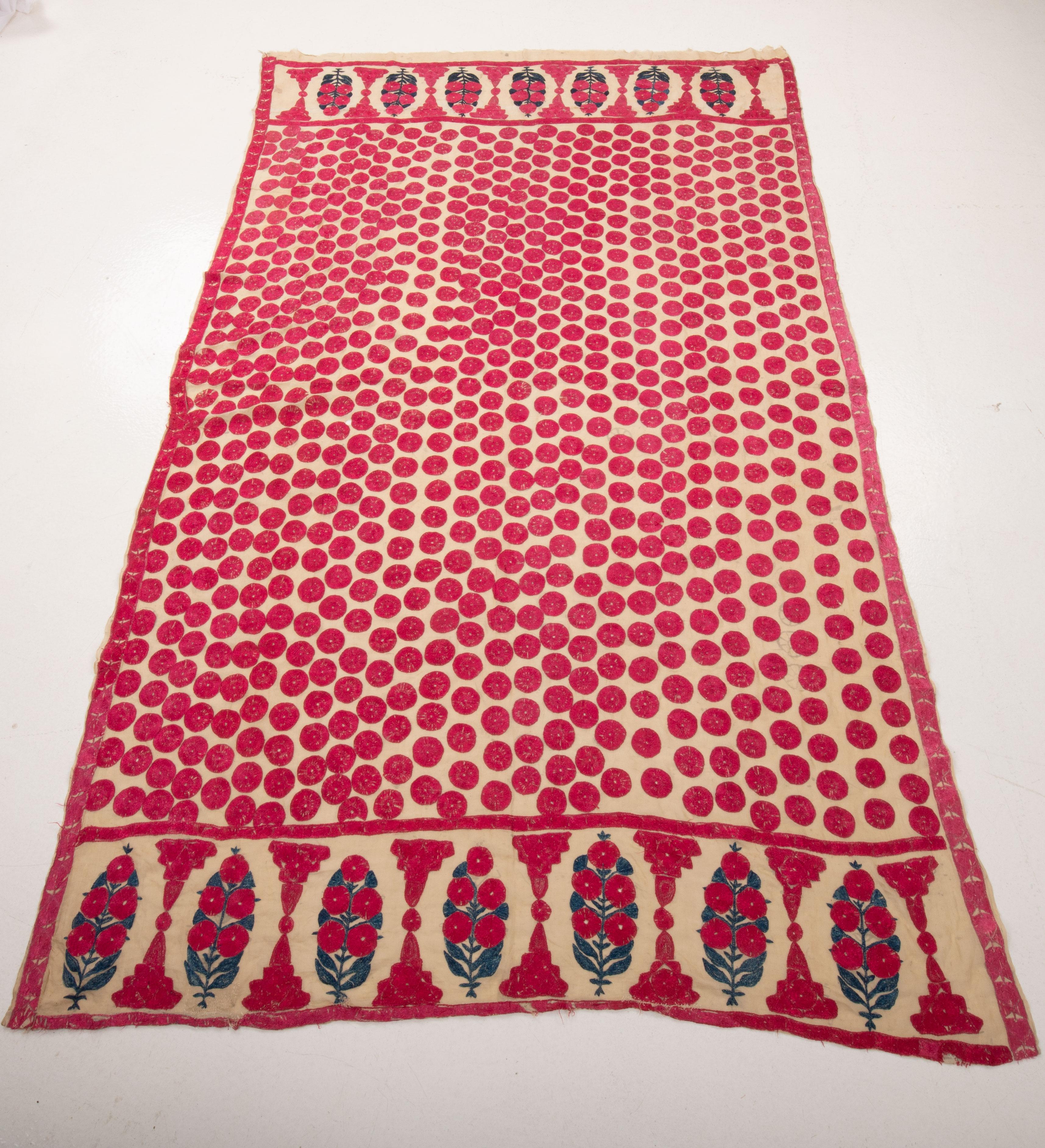 Indian Antique Sindh Silk Abochani Shawl, Late 19th / Early 20th C.