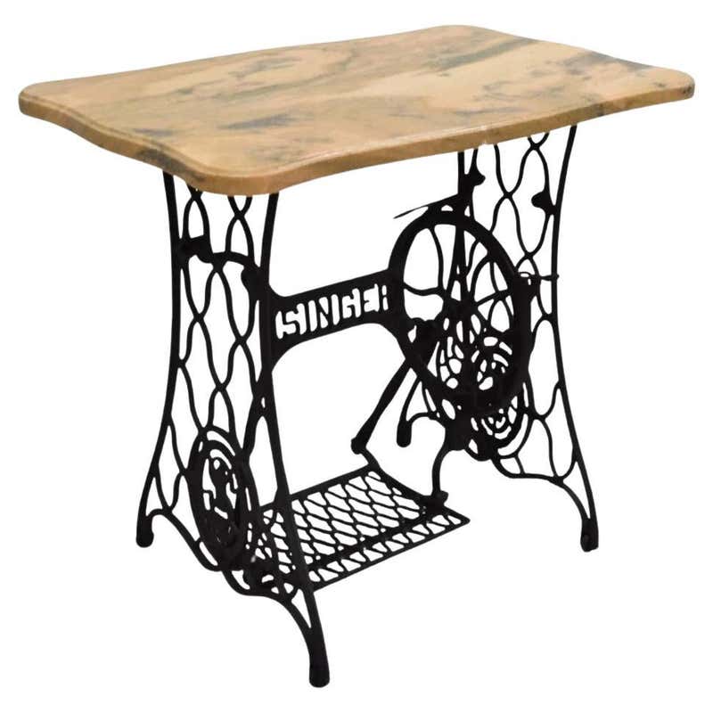 Swer Machine Table Vintage Singer Sewing Machine - Work Table For Sale at 1stDibs | old ...