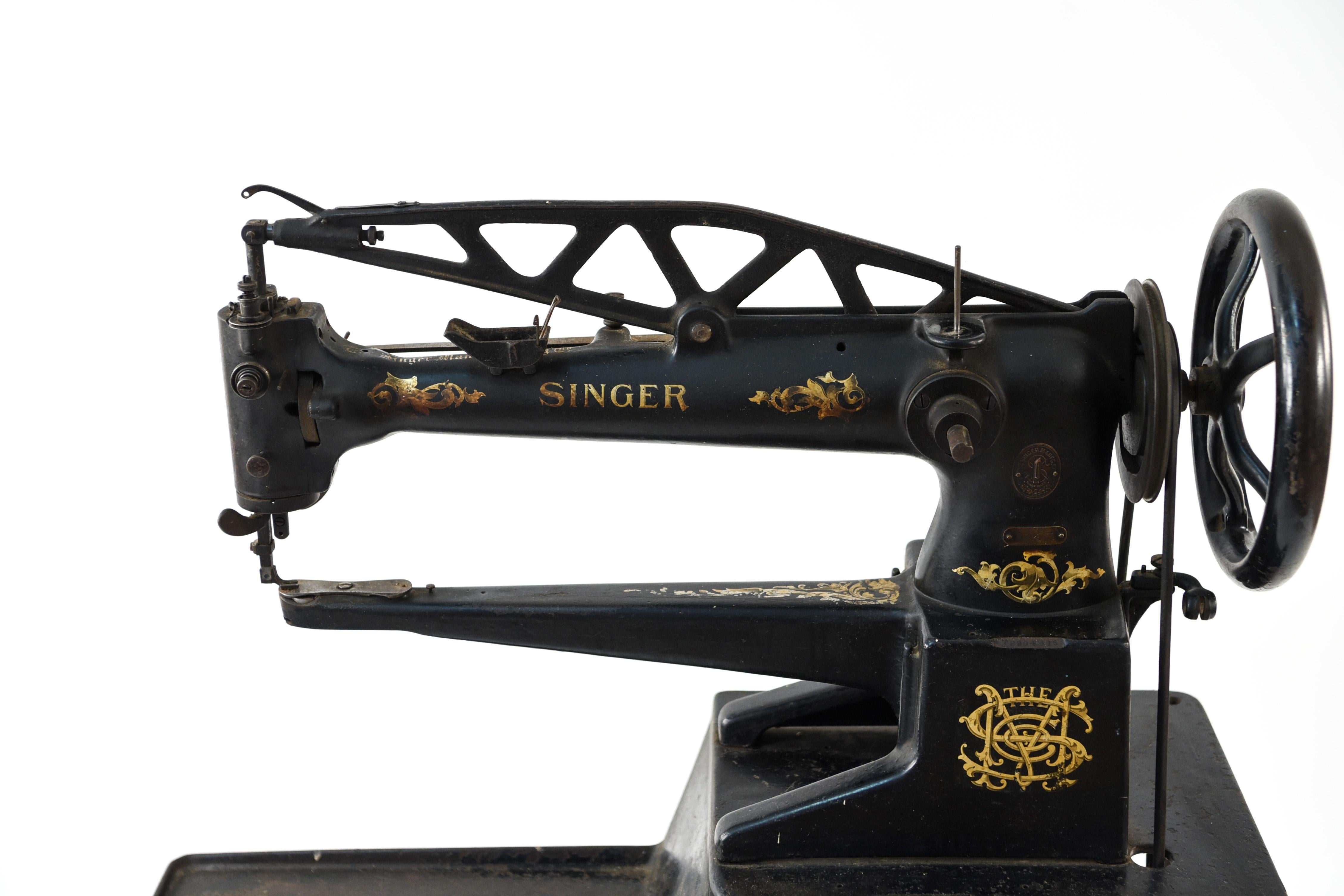 vintage singer leather sewing machine