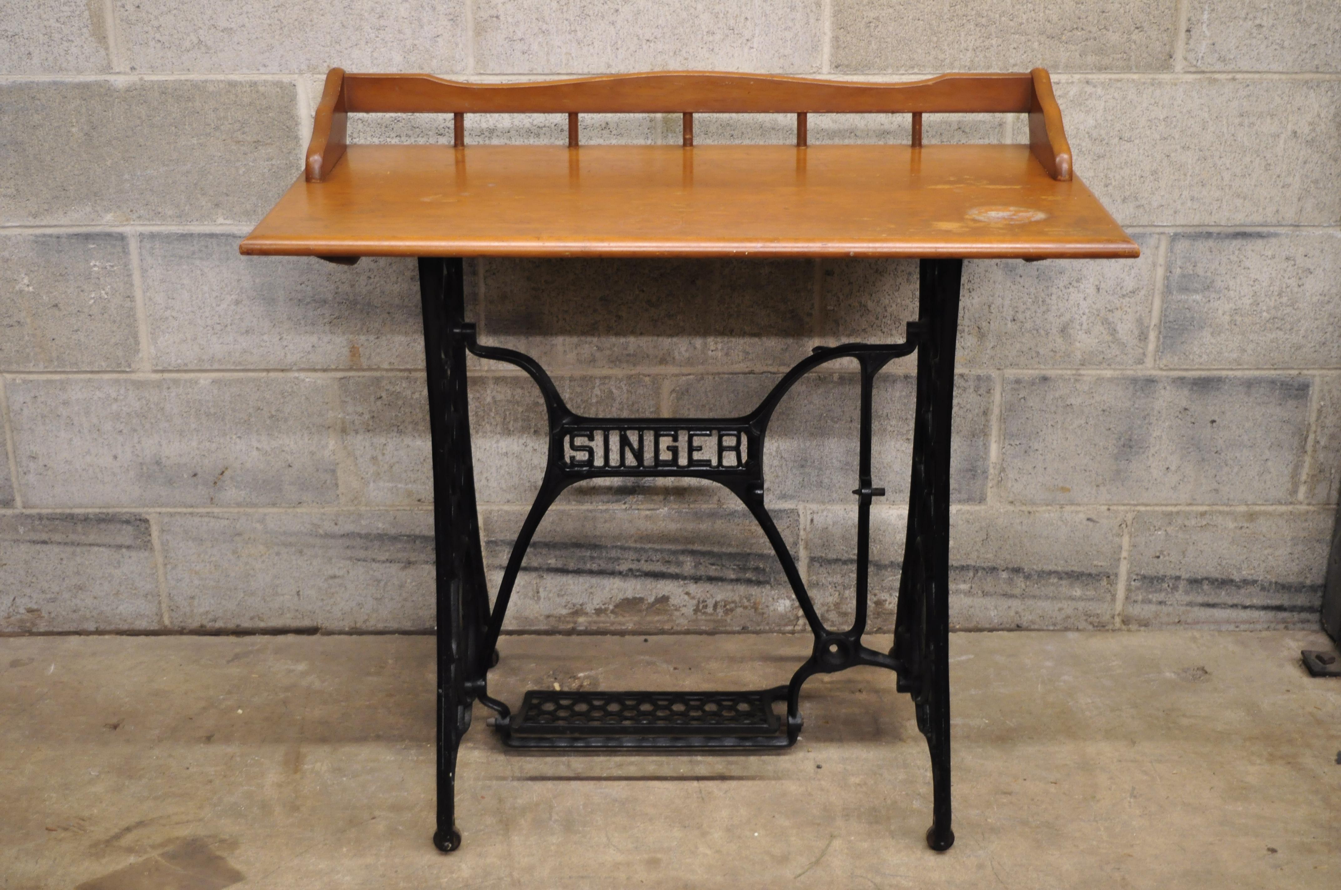 cast iron sewing table