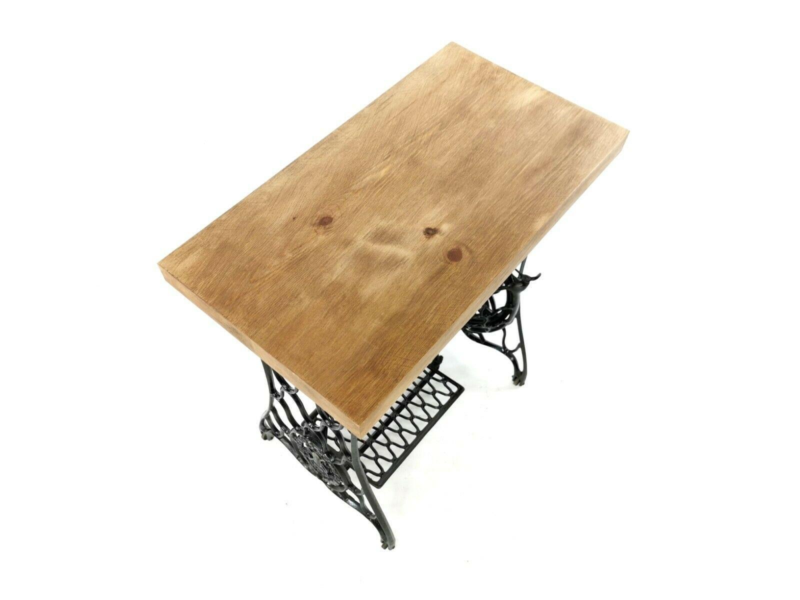 Antique Singer Sewing Machine Side Hall or Coffee Table Industrial