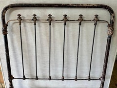 Antique Single Bed Metal Headboard