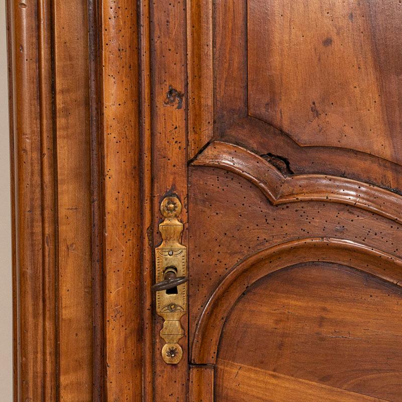 Antique Single Door French Provincial Walnut Armoire 1