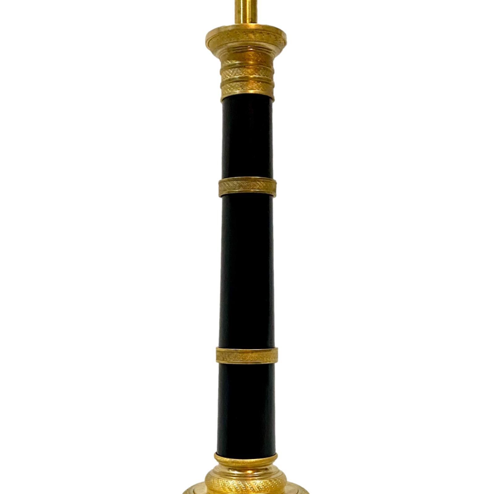 Antique Single French Empire Lamp In Good Condition In New York, NY