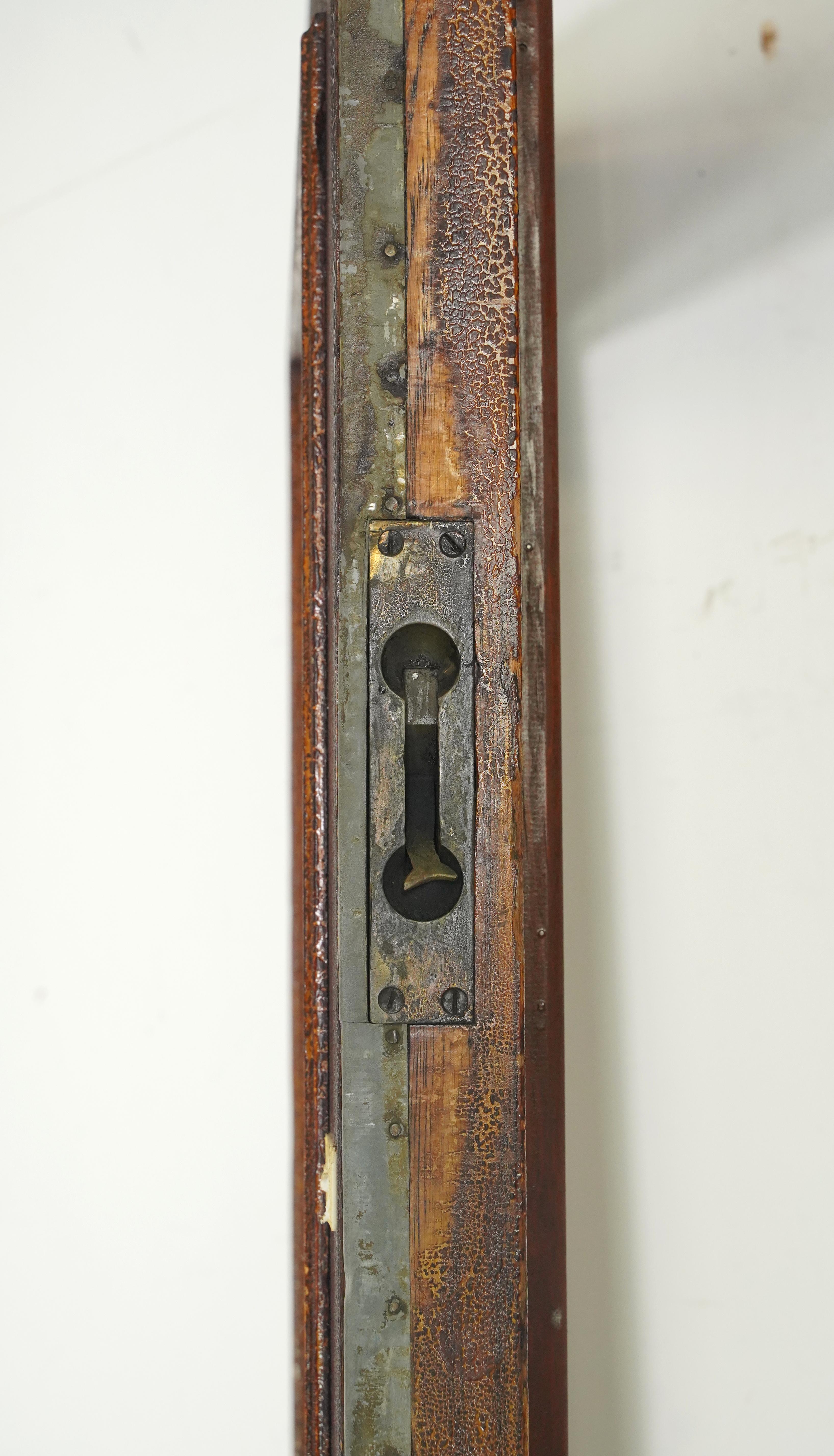 Antique Single Lite Chestnut Double Doors 93.125 x 69.625 in. For Sale 4