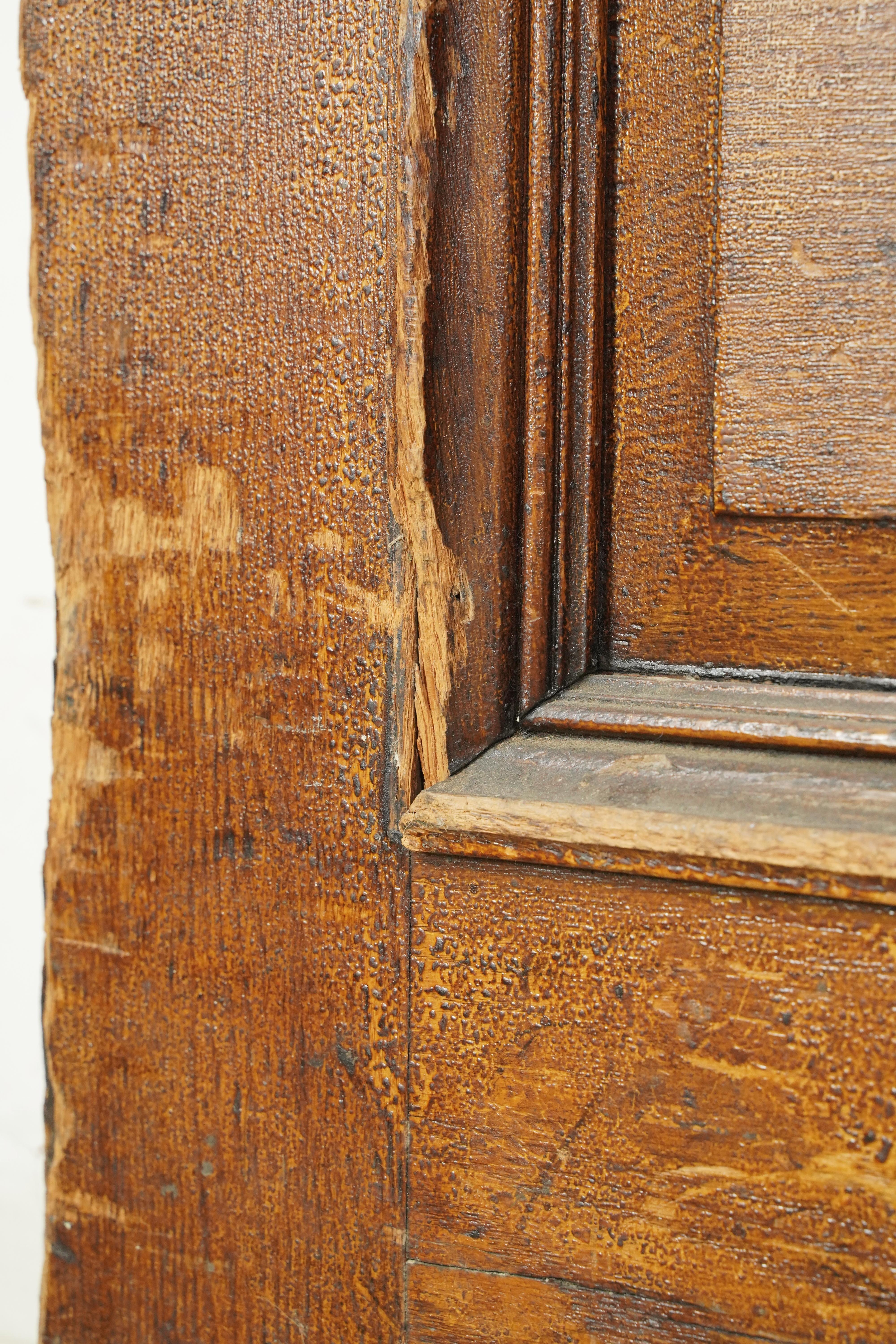 Antique Single Lite Chestnut Double Doors 93.125 x 69.625 in. For Sale 9