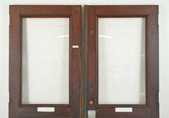 Antique Single Lite Chestnut Double Doors 93.125 x 69.625 in.