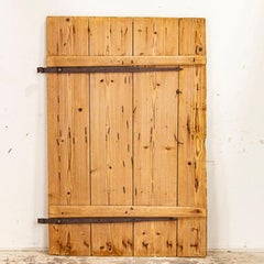 Antique Single Pine Barn Door, circa 1840 Lithuania