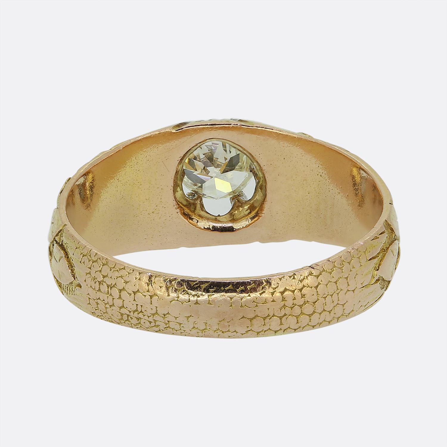 Antiker Single Stone Diamantring im Zustand „Gut“ im Angebot in London, GB
