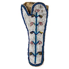Antique Sioux Gun Holster, Plains Indian Native American Beadwork, Circa 1890