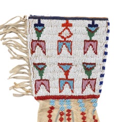 Antique Sioux Native American Art Beaded Gauntlets