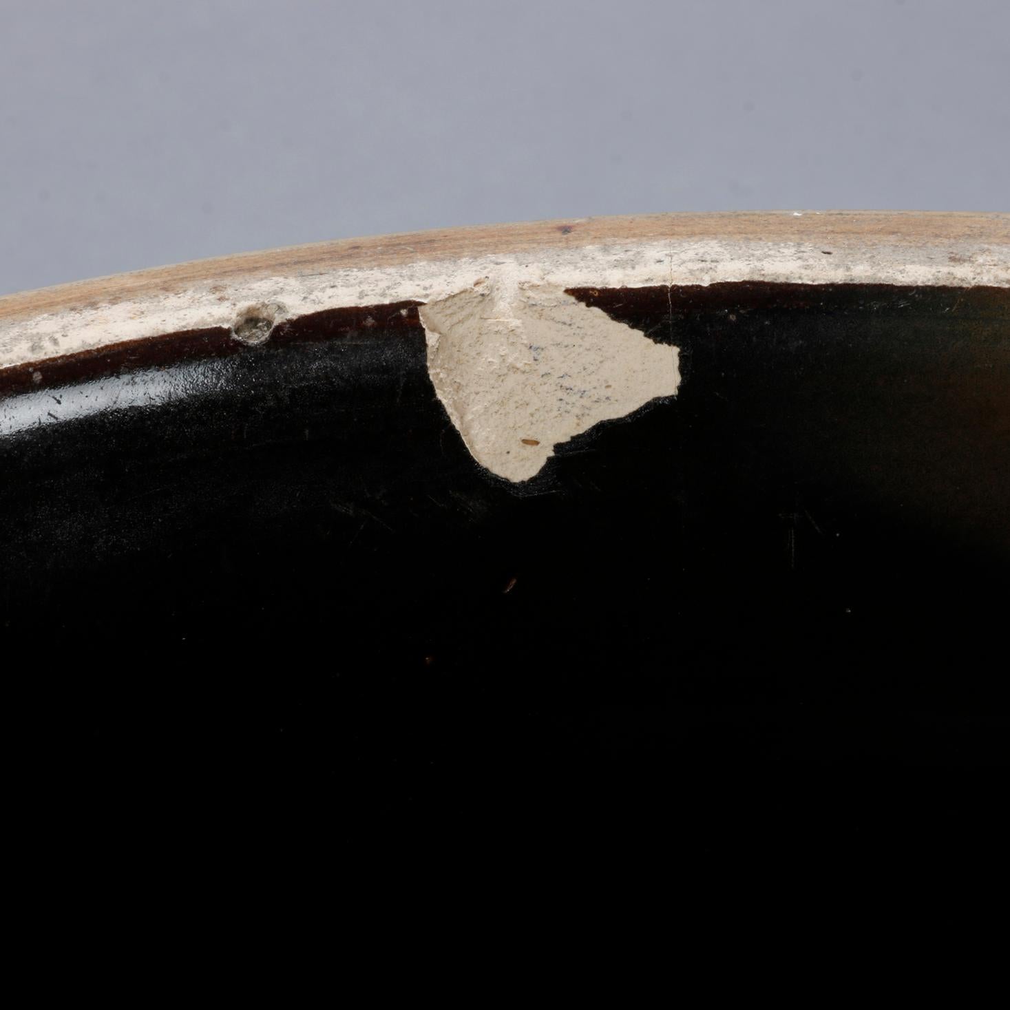 Antique Sipe Number 5 Cobalt Decorated Stoneware Crock, 19th Century 2