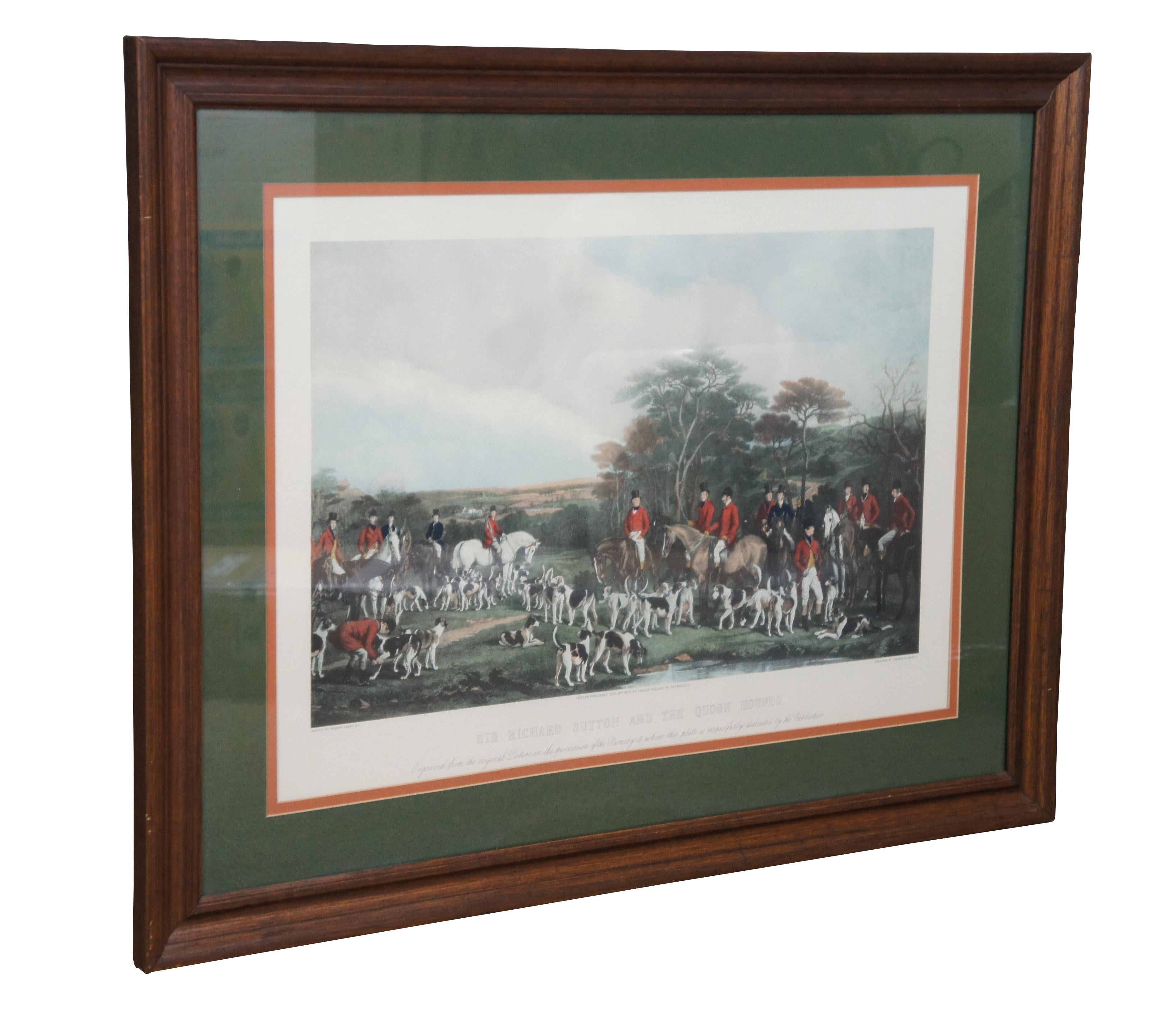 sir richard sutton and the quorn hounds print