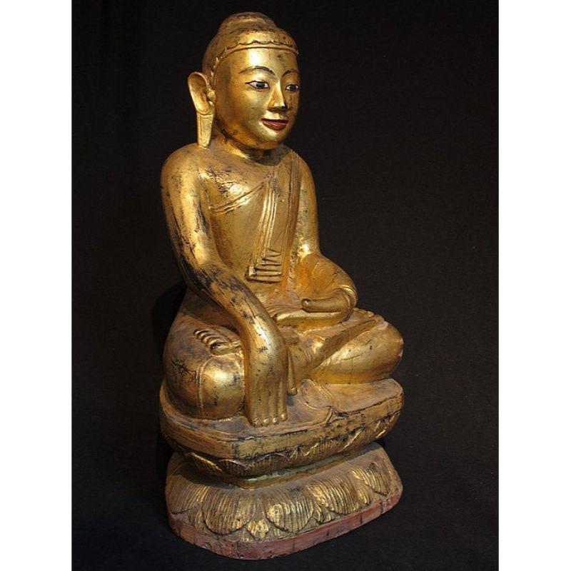 Bouddha ancien assis de Birmanie en vente 5