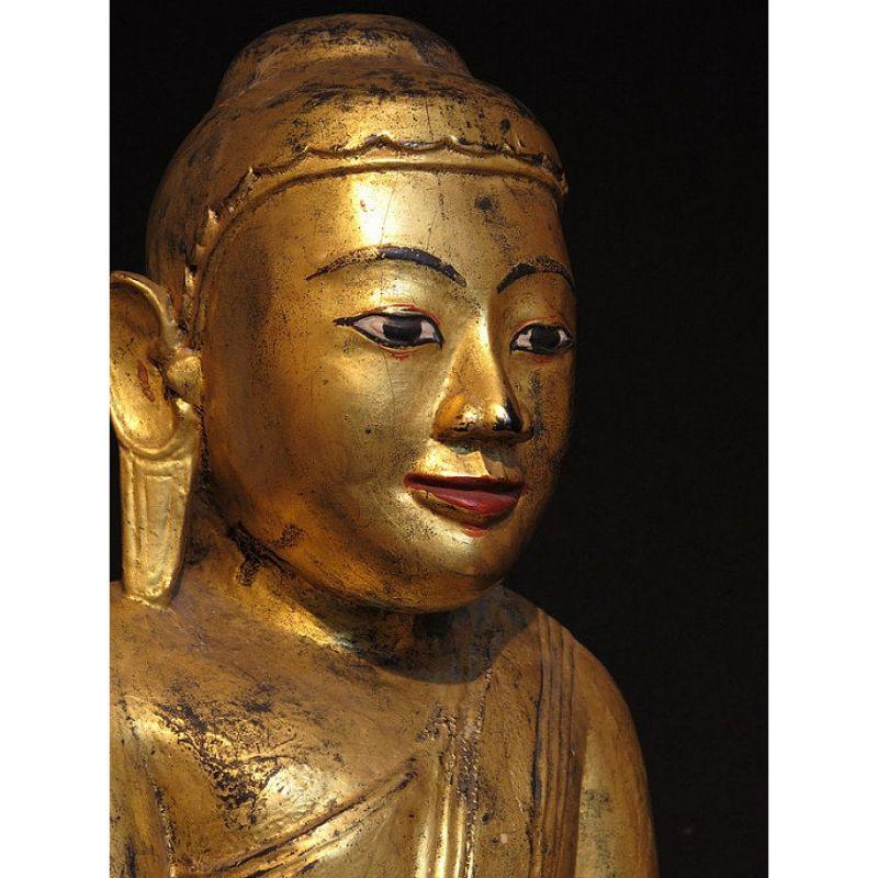Bouddha ancien assis de Birmanie en vente 7