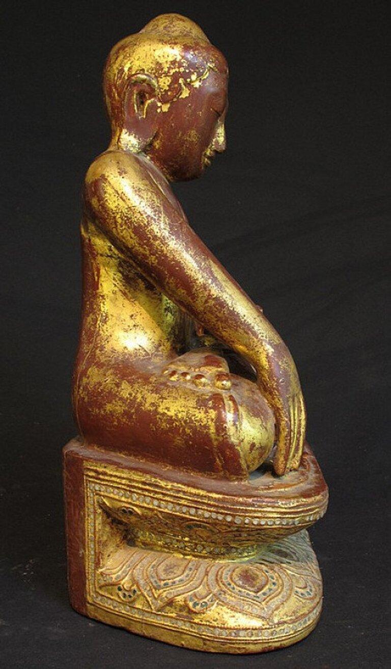 19th Century Antique sitting Buddha from Burma Original Buddhas For Sale
