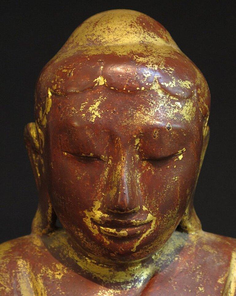 Antique sitting Buddha from Burma Original Buddhas For Sale 2