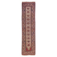 Antique Sivas Handmade Multicolor Geometric Wool Runner