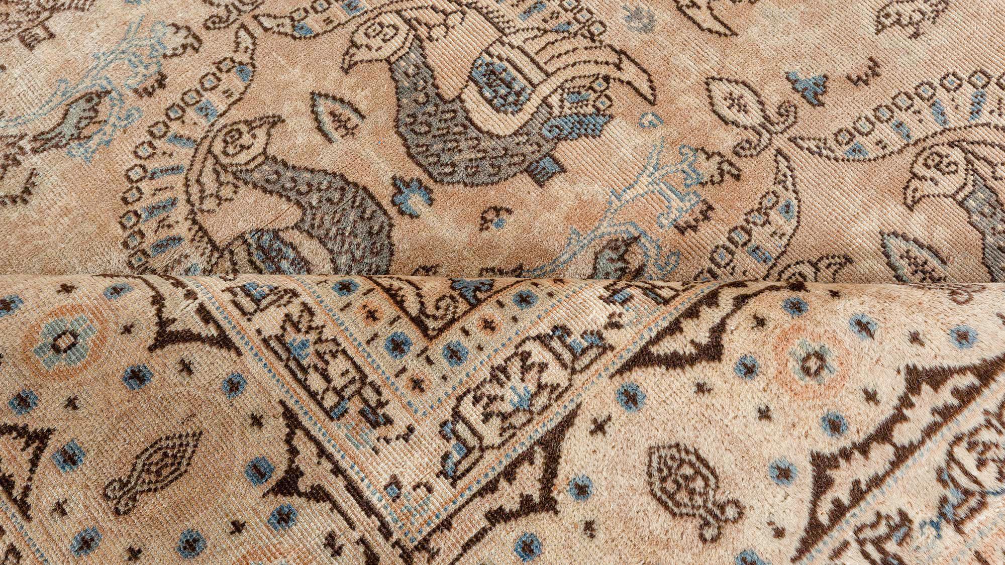 Hand-Woven Antique Sivas Handwoven Wool Carpet For Sale