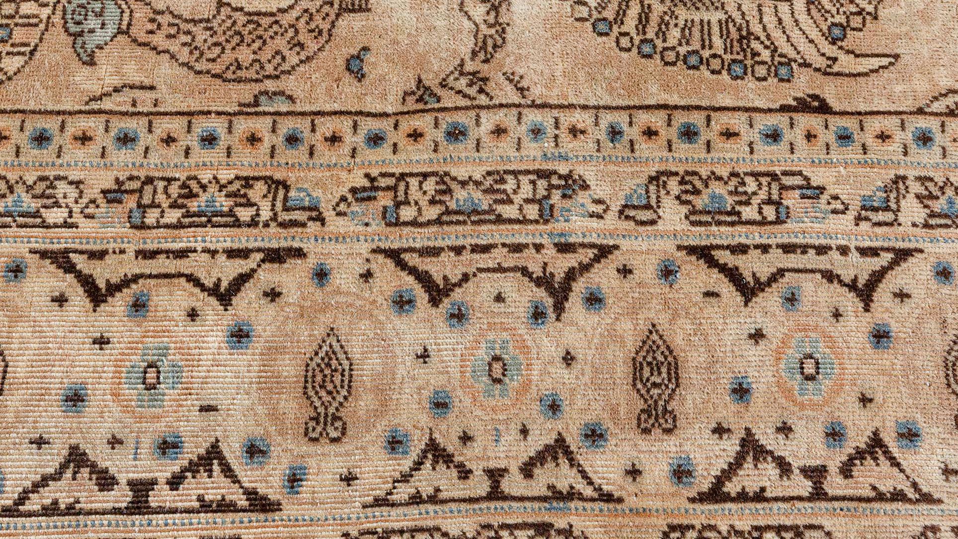 20th Century Antique Sivas Handwoven Wool Carpet For Sale