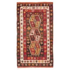 Antique Sivas Kilim Central Anatolian Old Rug Turkish Carpet
