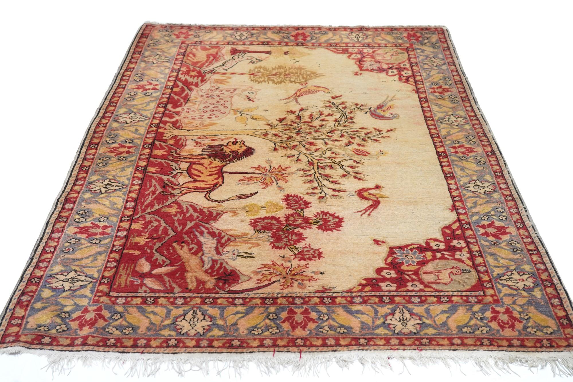 Antiker Sivas-Teppich 5'0'' x 7'3'' im Angebot 4