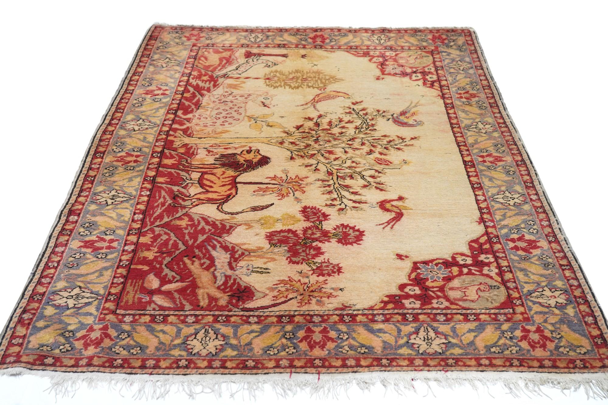 Antique Sivas Rug 5'0'' x 7'3'' For Sale 4