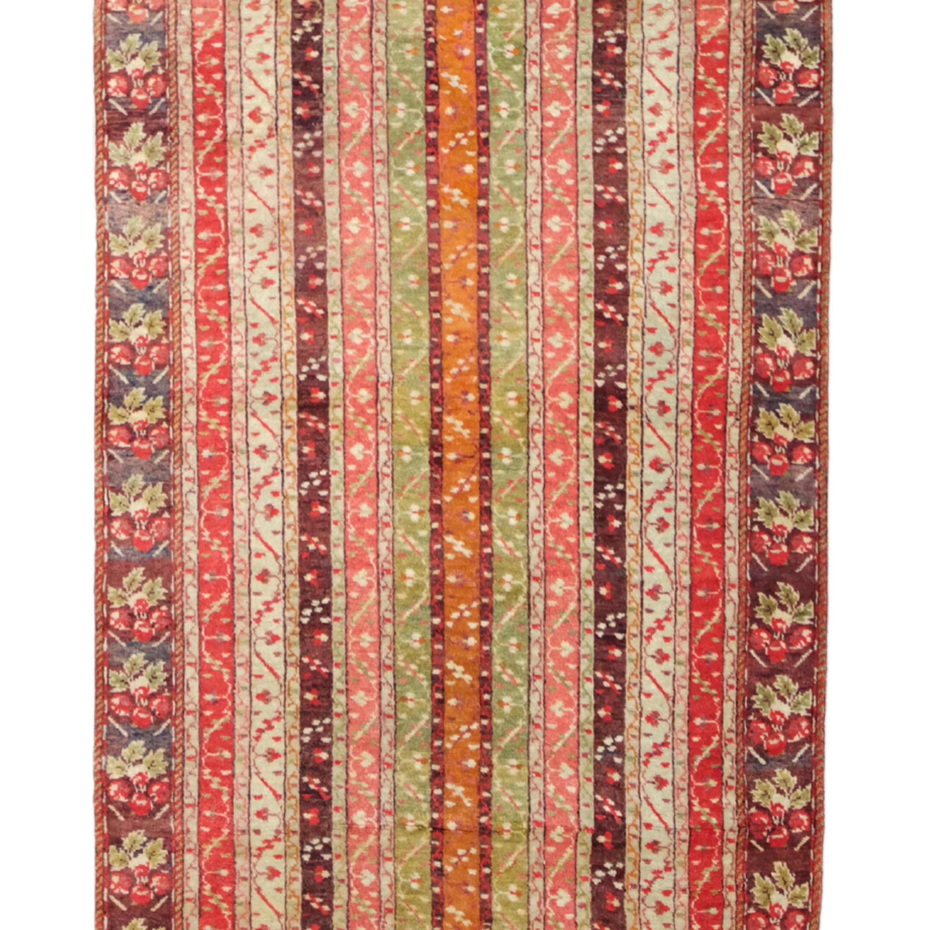 Antiker Sivas-Läufer - Anatolischer Sivas-Läufer des 19. Jahrhunderts, antiker Teppich im Zustand „Gut“ im Angebot in Sultanahmet, 34