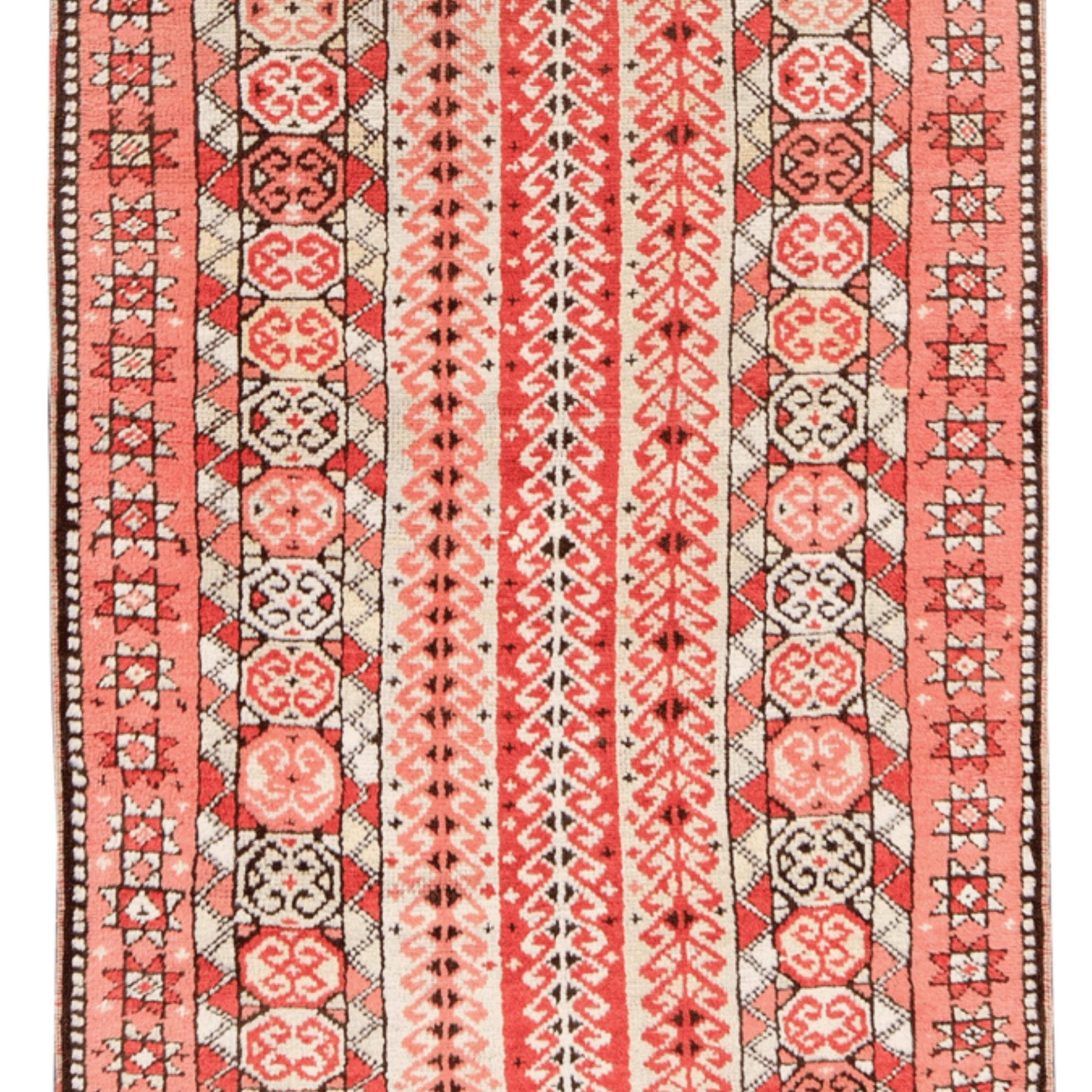 Annodato a mano Corridore antico di Sivas - 3° trimestre del XIX secolo in vendita