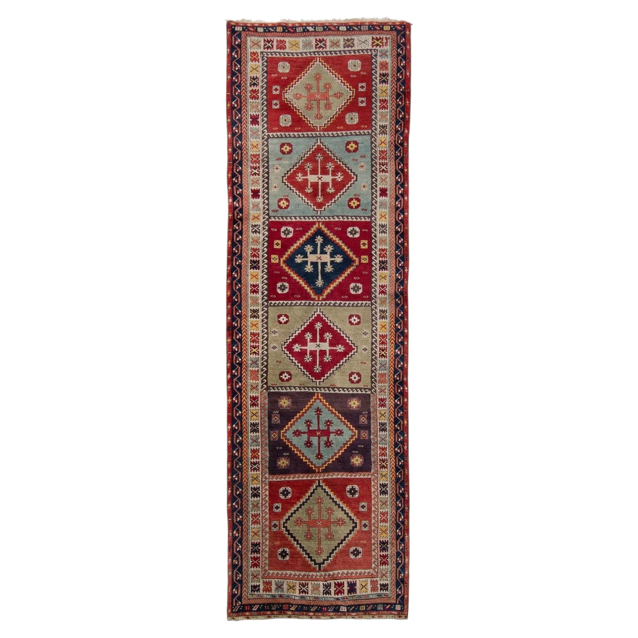 Antique Sivas Runner - Late 19th Century
