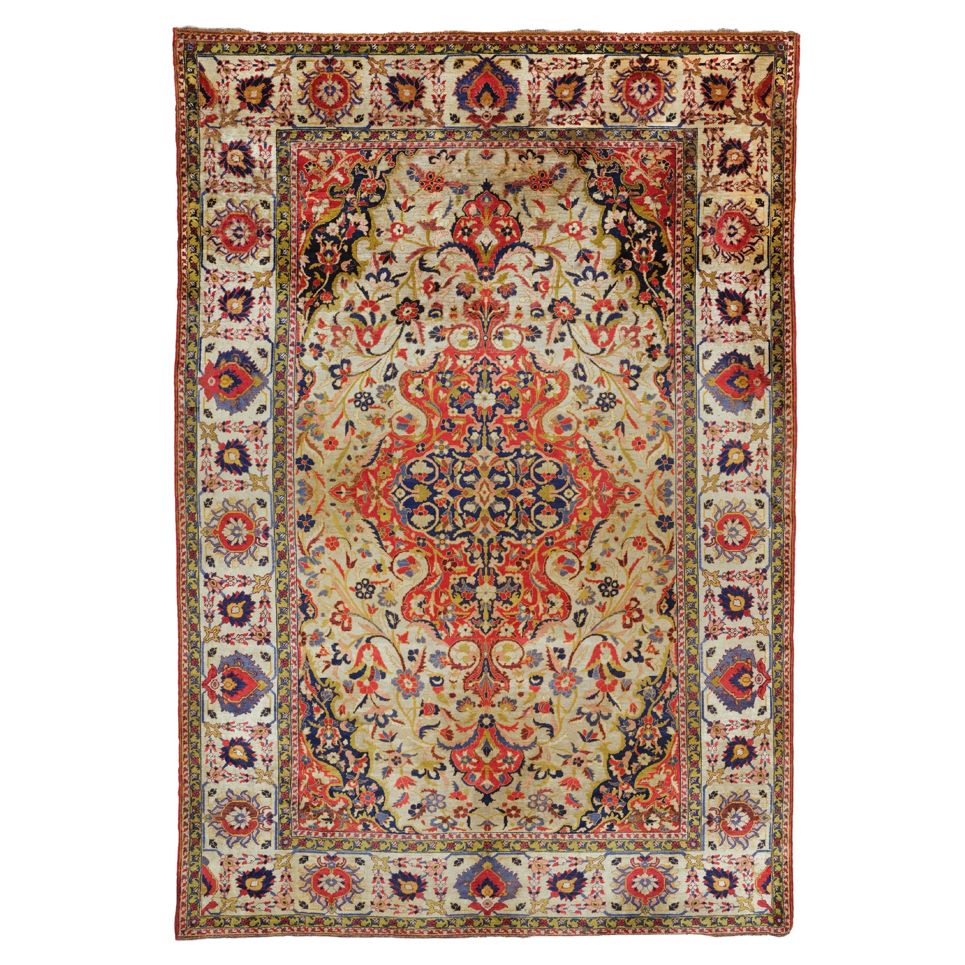 Antiker Sivas-Seidenteppich - Antiker Anatolischer Teppich, antiker Seidenteppich, Anatolische Seide im Angebot