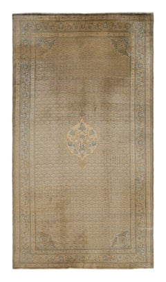 Antiker antiker Sivas-Teppich aus Bronze und blauer Wolle von Teppich & Kelim
