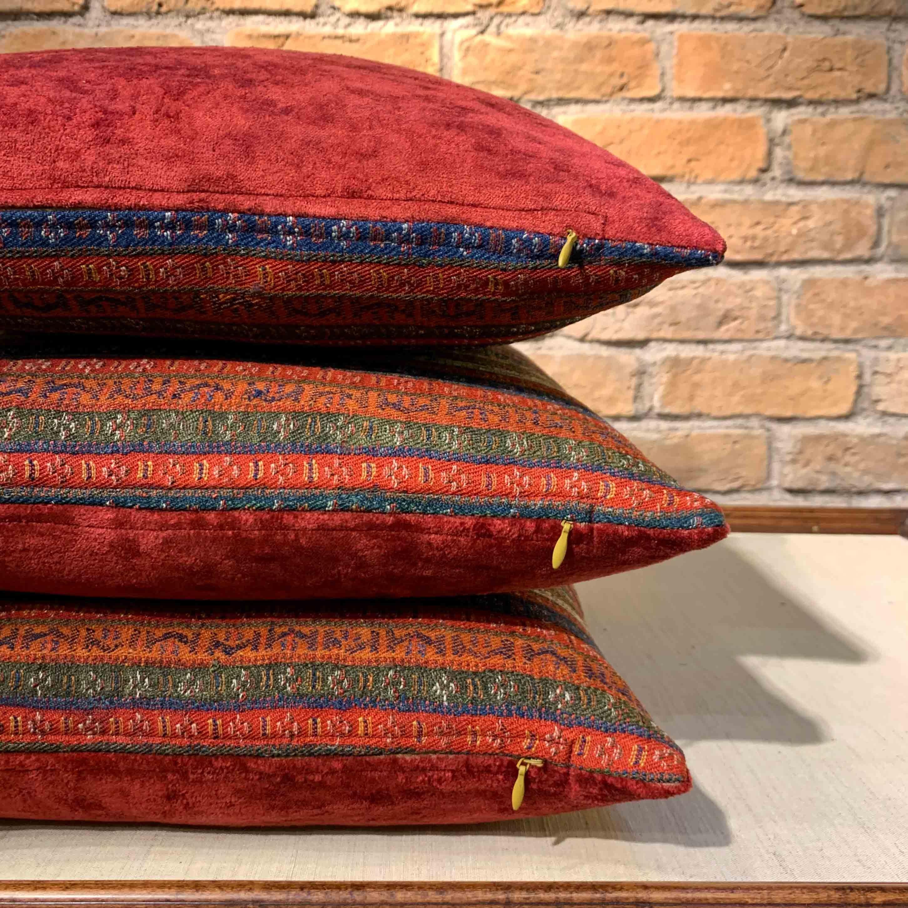 Turc Taies d'oreiller anciennes en laine de Sivas (Trio) en vente
