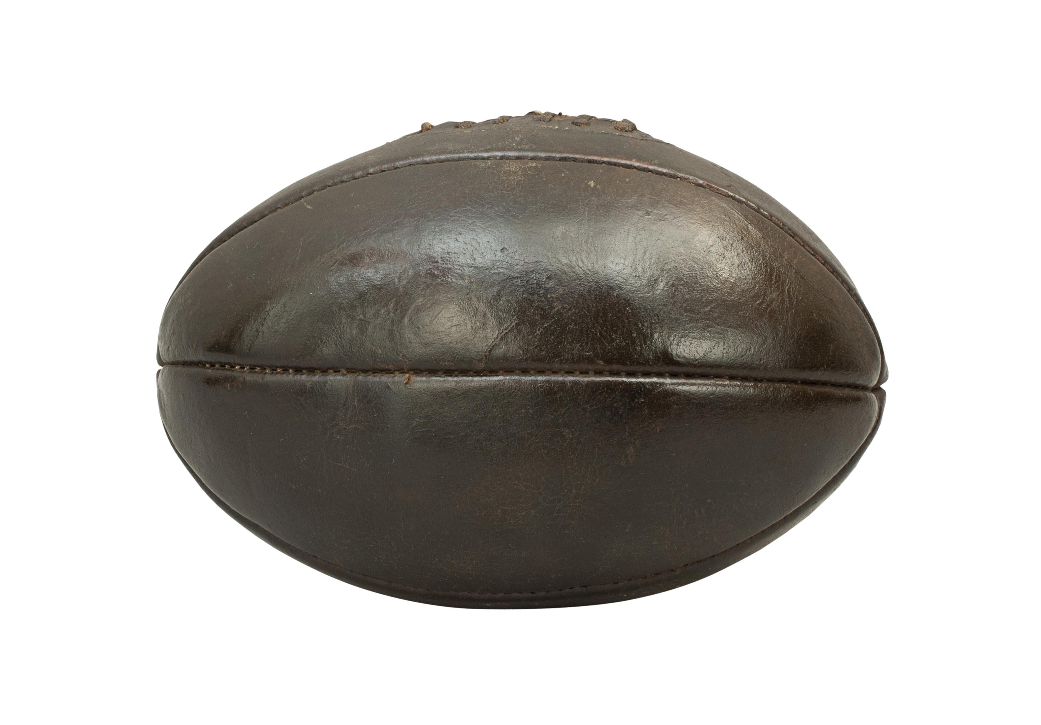 Antique Six Panel Rugby Ball at 1stDibs