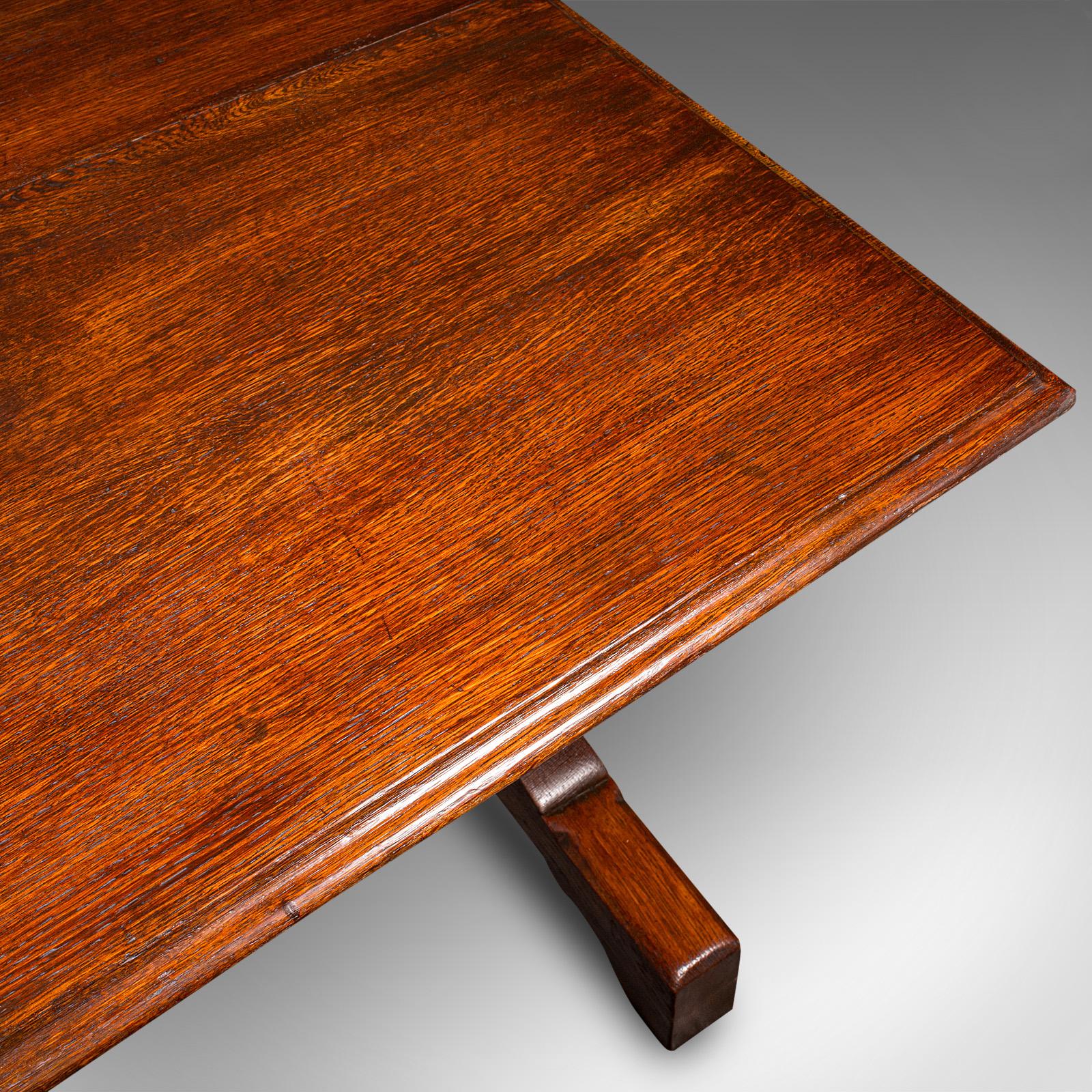Antique Six Seat Country Kitchen Dining Table, English Oak, Refectory, Victorian For Sale 2
