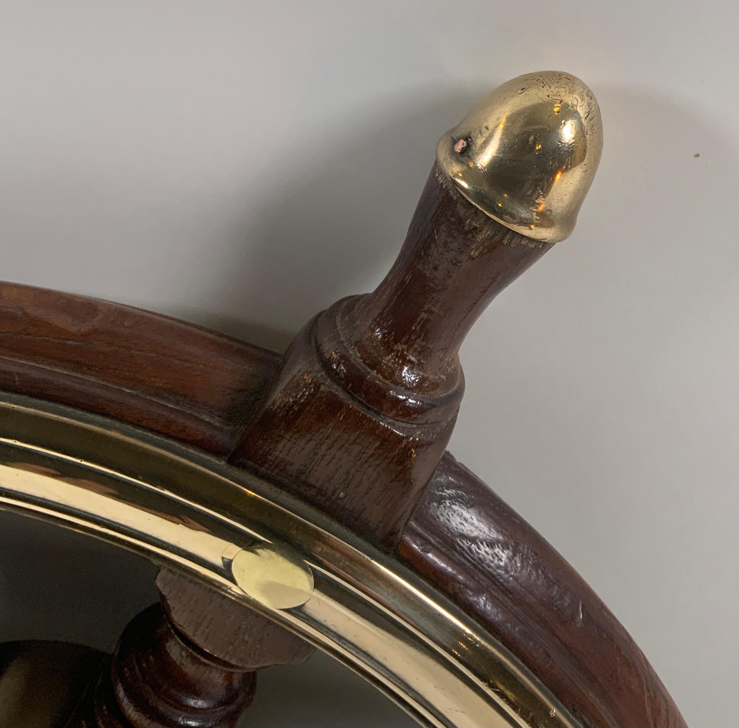 Antique Six Spoke Ships Wheel 2